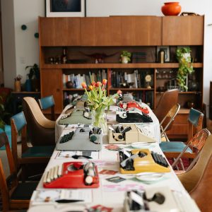 New Year writing workshop in Toronto with typewriters and intention-setting
