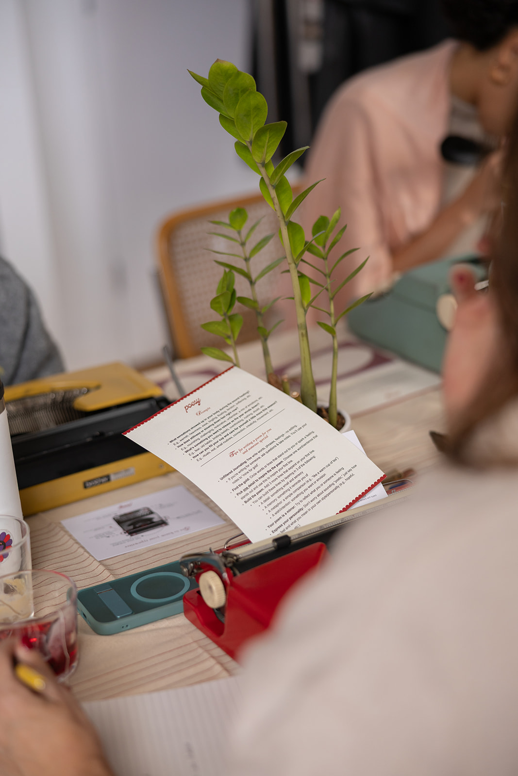 New Year writing workshop in Toronto with typewriters and intention-setting
