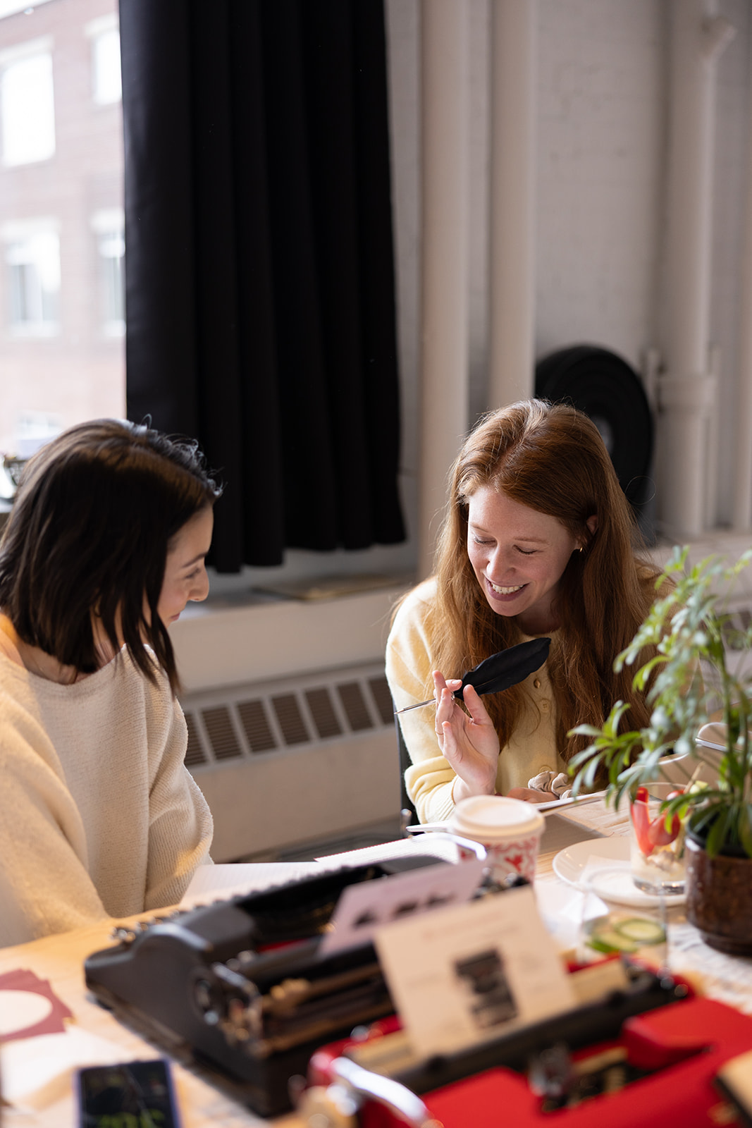 New Year writing workshop in Toronto with typewriters and intention-setting