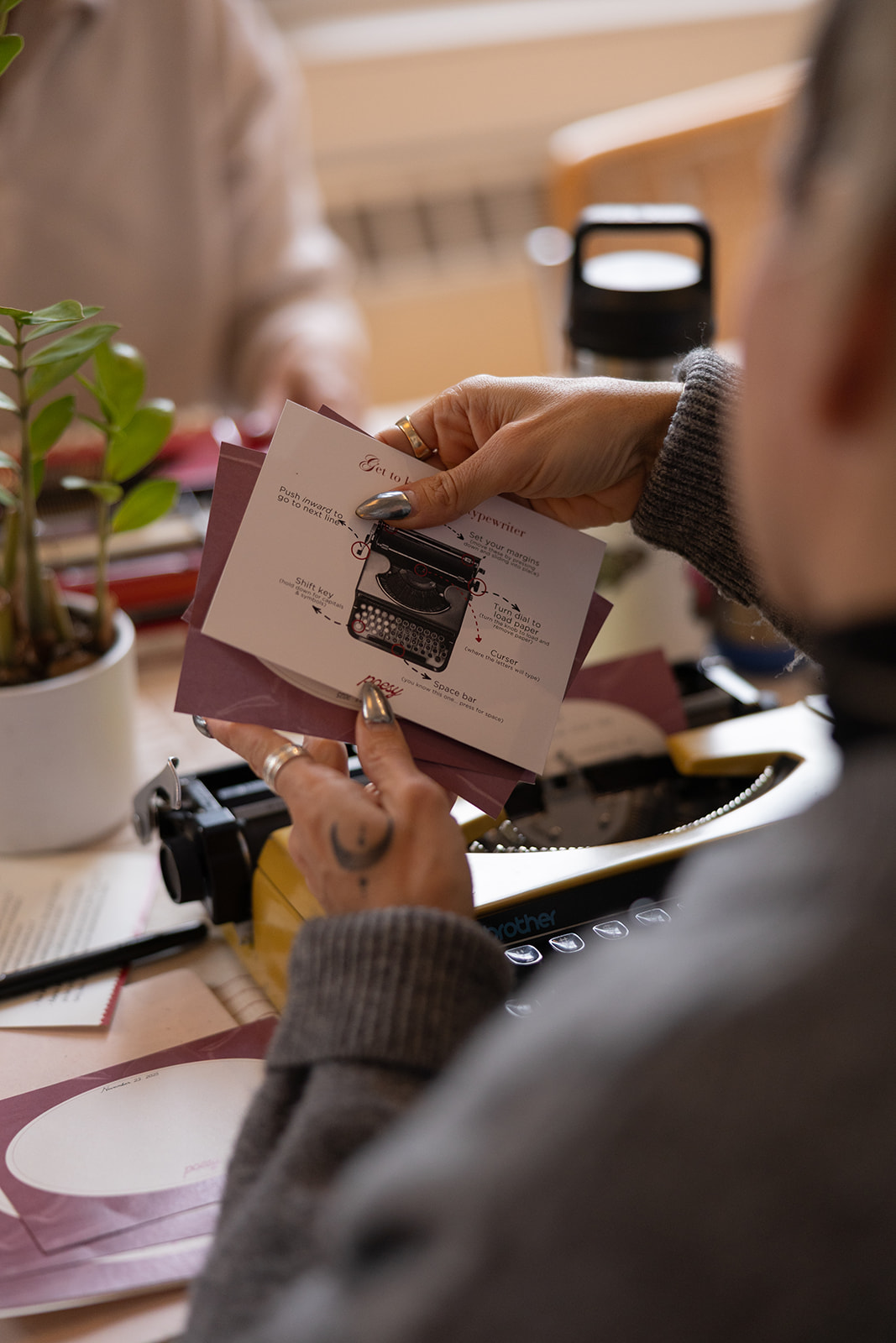 New Year writing workshop in Toronto with typewriters and intention-setting