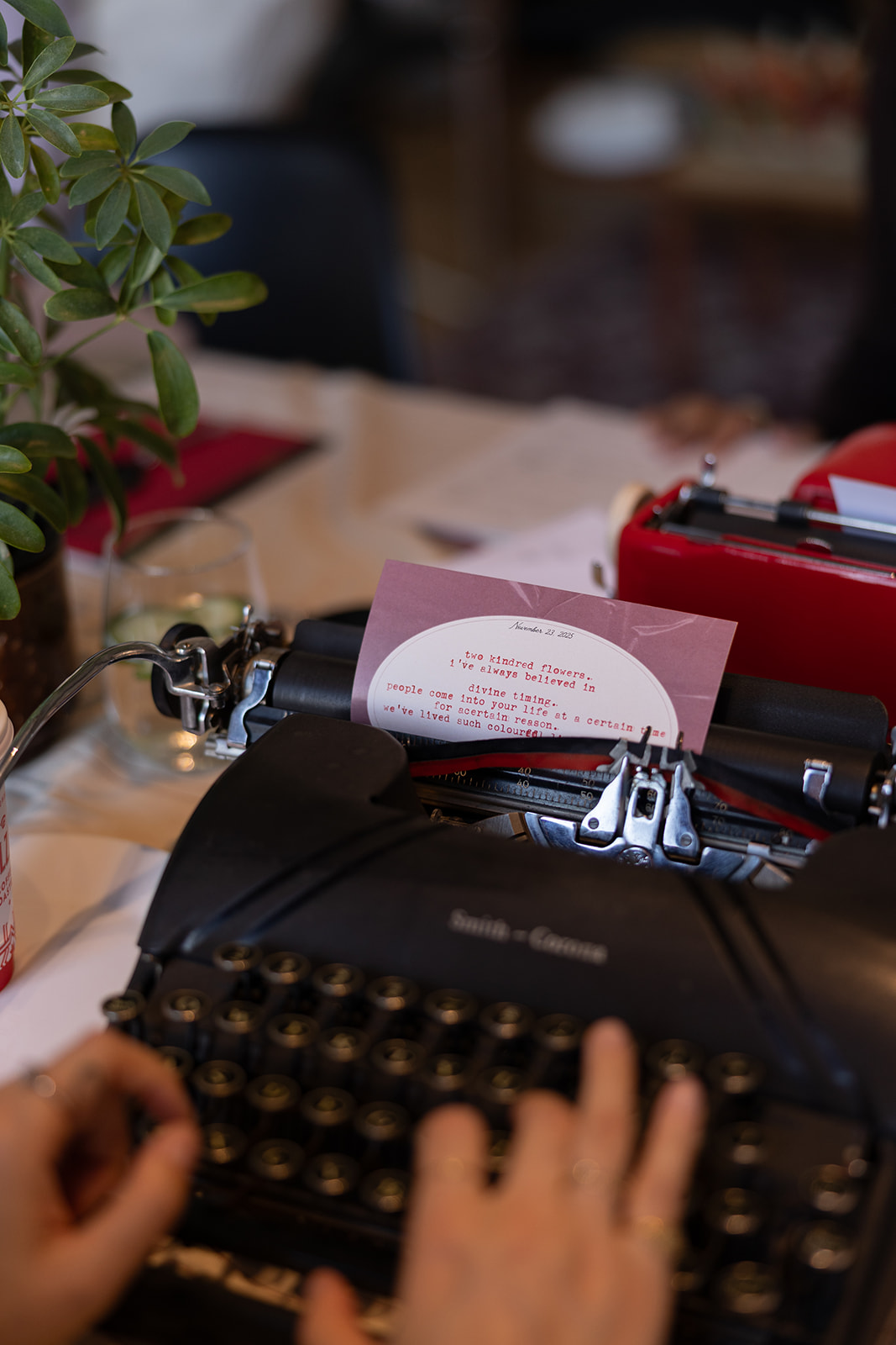New Year writing workshop in Toronto with typewriters and intention-setting