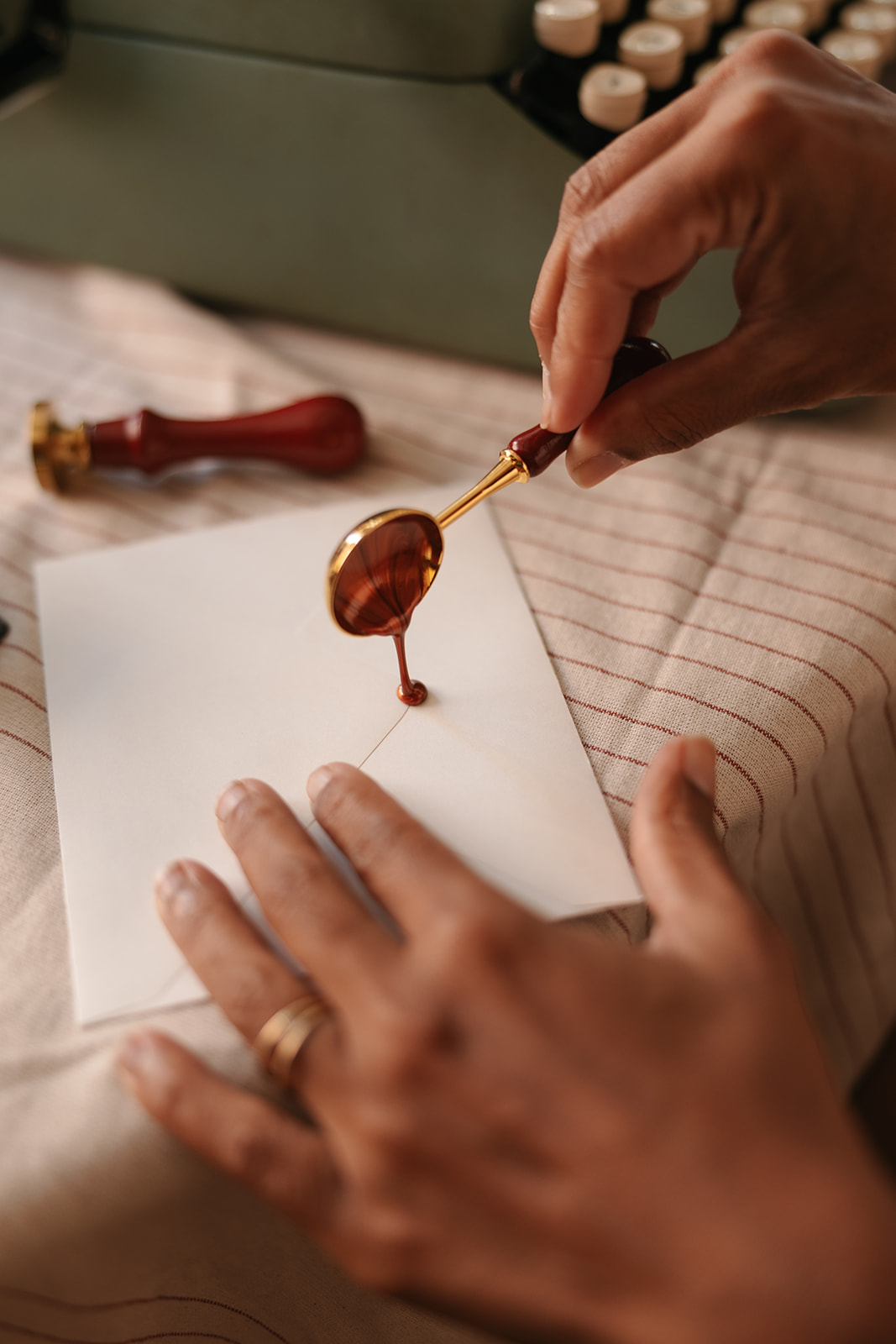 Wax-sealed intention poem created at a New Year writing workshop in Toronto